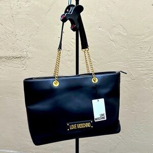 Love Moschino Faux Leather Tote